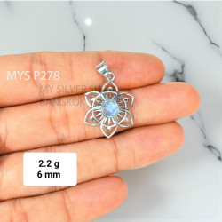 Moonstone 925 Sterling Silver Pendant (MYSP-278)