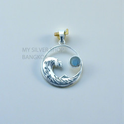 Labradorite 925 Sterling Silver Pendant (MYSP-282) Labradorite 925 Sterling Silver Pendant (MYSP-282)