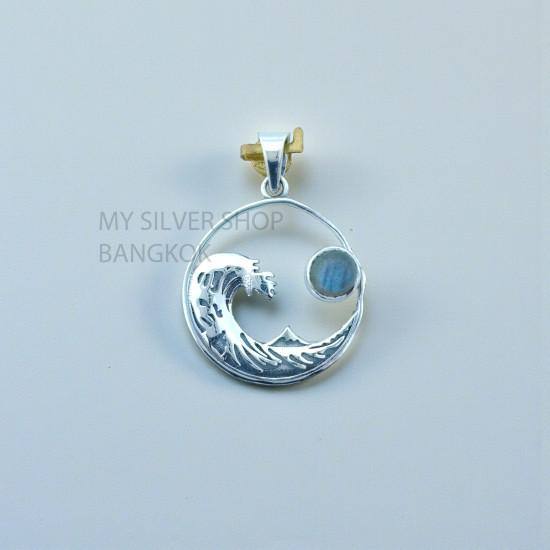 Labradorite 925 Sterling Silver Pendant (MYSP-282) Labradorite 925 Sterling Silver Pendant (MYSP-282)