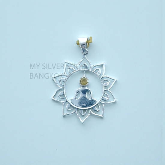 Citrine 925 Sterling Silver Pendant (MYSP-284) Citrine 925 Sterling Silver Pendant (MYSP-284)