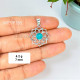 Turquoise 925 Sterling Silver Pendant (MYSP-285) Turquoise 925 Sterling Silver Pendant (MYSP-285)