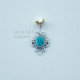 Turquoise 925 Sterling Silver Pendant (MYSP-287) Turquoise 925 Sterling Silver Pendant (MYSP-287)