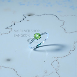 Peridot 925 Sterling Silver Ring (MYSSR-254) Peridot 925 Sterling Silver Ring (MYSSR-254)
