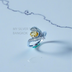Citrine 925 Sterling Silver Ring (MYSSR-255) Citrine 925 Sterling Silver Ring (MYSSR-255)