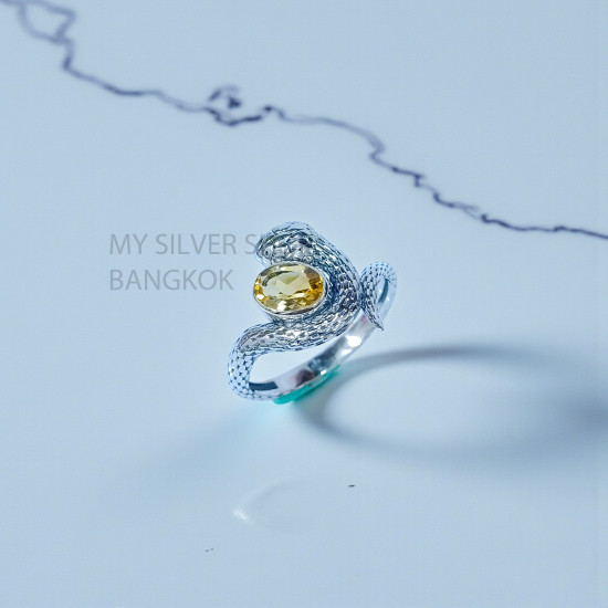Citrine 925 Sterling Silver Ring (MYSSR-255) Citrine 925 Sterling Silver Ring (MYSSR-255)