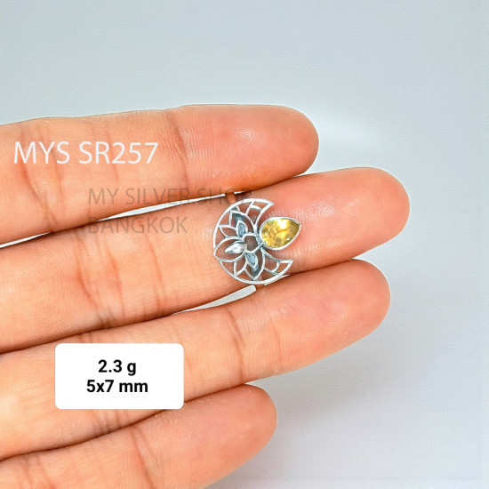 Citrine 925 Sterling Silver Ring (MYSSR-257) Citrine 925 Sterling Silver Ring (MYSSR-257)