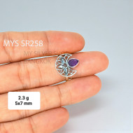 Amethyst 925 Sterling Silver Ring (MYSSR-258) Amethyst 925 Sterling Silver Ring (MYSSR-258)