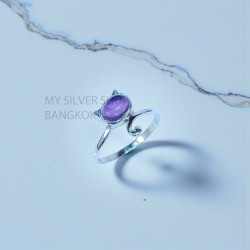 Amethyst 925 Sterling Silver Ring (MYSSR-260) Amethyst 925 Sterling Silver Ring (MYSSR-260)
