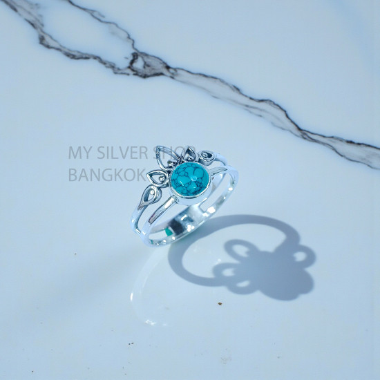 Turquoise 925 Sterling Silver Ring (MYSSR-262) Turquoise 925 Sterling Silver Ring (MYSSR-262)
