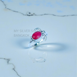 Ruby 925 Sterling Silver Ring (MYSSR-264) Ruby 925 Sterling Silver Ring (MYSSR-264)