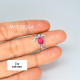 Ruby 925 Sterling Silver Ring (MYSSR-264)