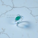 Emerald 925 Sterling Silver Ring (MYSSR-265)