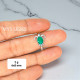 Emerald 925 Sterling Silver Ring (MYSSR-265)