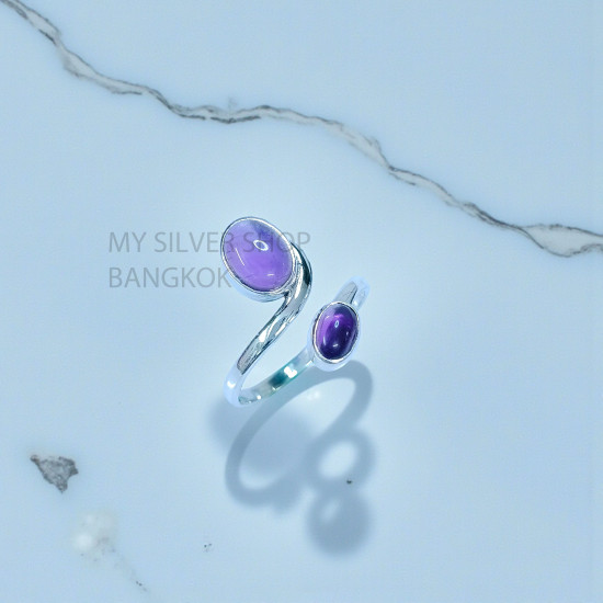 Amethyst 925 Sterling Silver Ring (MYSSR-266) Amethyst 925 Sterling Silver Ring (MYSSR-266)