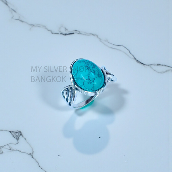 Turquoise 925 Sterling Silver Ring (MYSSR-268) Turquoise 925 Sterling Silver Ring (MYSSR-268)