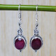 Ruby 925 Sterling Silver Earrings (SJWE-100) Ruby 925 Sterling Silver Earrings (SJWE-100)
