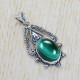 Malachite 925 Sterling Silver Pendant (SJWP-288)