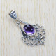 Amethyst 925 Sterling Silver Pendant (SJWP-290)