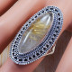 Golden Rutile 925 Sterling Silver Ring (SJWR-640) Golden Rutile 925 Sterling Silver Ring (SJWR-640)