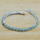 Blue Topaz 925 Sterling Silver Bracelet (WB-6469) Blue Topaz 925 Sterling Silver Bracelet (WB-6469)
