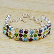 Citrine 925 Sterling Silver Bracelet (WB-6474) Citrine 925 Sterling Silver Bracelet (WB-6474)
