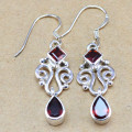 Cut-Stone Earrings