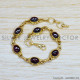 Garnet 925 Sterling Silver Bracelet (GBR-563) Garnet 925 Sterling Silver Bracelet (GBR-563)