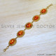 Amber 925 Sterling Silver Bracelet (GBR-610) Amber 925 Sterling Silver Bracelet (GBR-610)