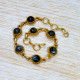 Authentic Gold Plated 925 Silver Beautiful Jewellery Labradorite Gemstone Bracelet GBR-615