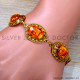 Amber 925 Sterling Silver Bracelet (GBR-621) Amber 925 Sterling Silver Bracelet (GBR-621)