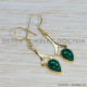 Malachite 925 Sterling Silver Earrings (GE-537) Malachite 925 Sterling Silver Earrings (GE-537)