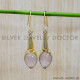 Rose Quartz 925 Sterling Silver Earrings (GE-539) Rose Quartz 925 Sterling Silver Earrings (GE-539)