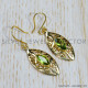 Peridot 925 Sterling Silver Earrings (GE-543)