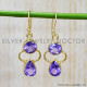 Amethyst 925 Sterling Silver Earrings (GE-550) Amethyst 925 Sterling Silver Earrings (GE-550)