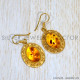 Amber 925 Sterling Silver Earrings (GE-579) Amber 925 Sterling Silver Earrings (GE-579)