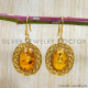Amber 925 Sterling Silver Earrings (GE-581) Amber 925 Sterling Silver Earrings (GE-581)