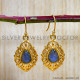 Labradorite 925 Sterling Silver Earrings (GE-591)