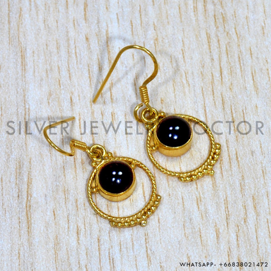 Garnet 925 Sterling Silver Earrings (GE-600) Garnet 925 Sterling Silver Earrings (GE-600)