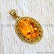 Amber 925 Sterling Silver Pendant (GP-576) Amber 925 Sterling Silver Pendant (GP-576)