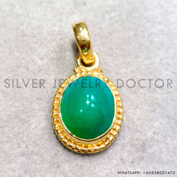Green Onyx 925 Sterling Silver Pendant (GP-825)