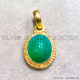 Green Onyx 925 Sterling Silver Pendant (GP-825) Green Onyx 925 Sterling Silver Pendant (GP-825)