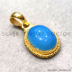 Blue Chacedony 925 Sterling Silver Pendant (GP-826) Blue Chacedony 925 Sterling Silver Pendant (GP-826)