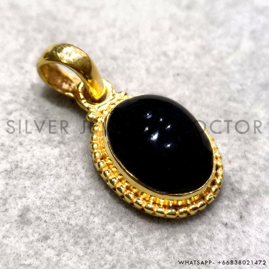 Black Onyx 925 Sterling Silver Pendant (GP-829) Black Onyx 925 Sterling Silver Pendant (GP-829)