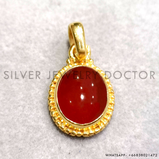 Carnelian 925 Sterling Silver Pendant (GP-831) Carnelian 925 Sterling Silver Pendant (GP-831)