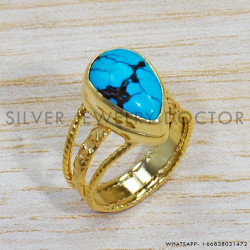 Turquoise 925 Sterling Silver Ring (GR-488) Turquoise 925 Sterling Silver Ring (GR-488)