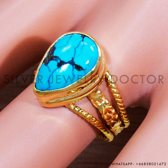 Turquoise 925 Sterling Silver Ring (GR-488) Turquoise 925 Sterling Silver Ring (GR-488)