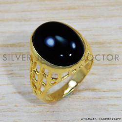 Black Onyx 925 Sterling Silver Ring (GR-489)