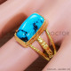 Turquoise 925 Sterling Silver Ring (GR-491) Turquoise 925 Sterling Silver Ring (GR-491)