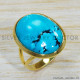 Turquoise 925 Sterling Silver Ring (GR-492)