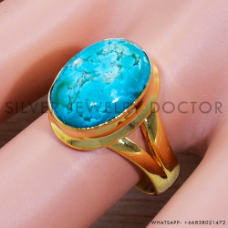 Turquoise 925 Sterling Silver Ring (GR-495)
